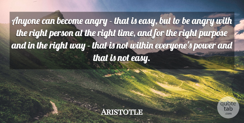 Aristotle Quote About Anger, Angry, Anyone, Greek Philosopher, Power: Anyone Can Become Angry That...