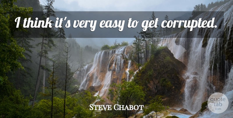 Steve Chabot Quote About Thinking, Easy, Easy To Get: I Think Its Very Easy...