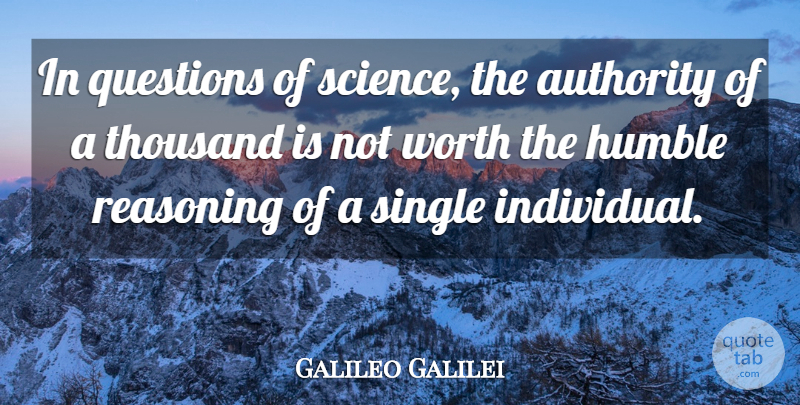 Galileo Galilei Quote About Truth, Inspiration, Humble: In Questions Of Science The...