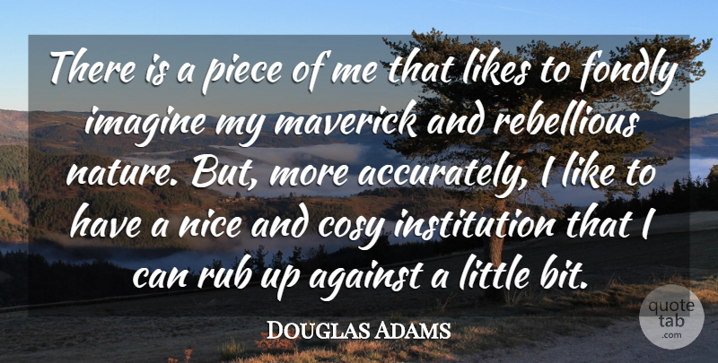 Douglas Adams Quote About Nice, Pieces, Littles: There Is A Piece Of...