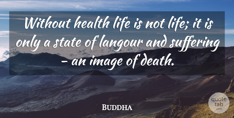 Buddha Quote About Death, Health, Image, Life, State: Without Health Life Is Not...