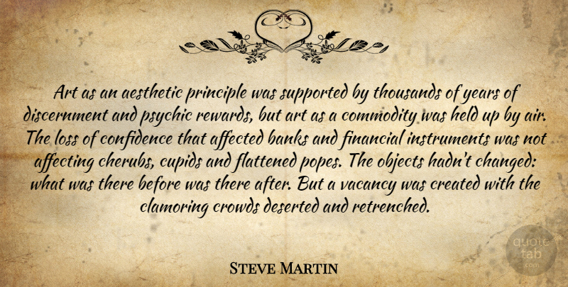 Steve Martin Quote About Art, Loss, Air: Art As An Aesthetic Principle...