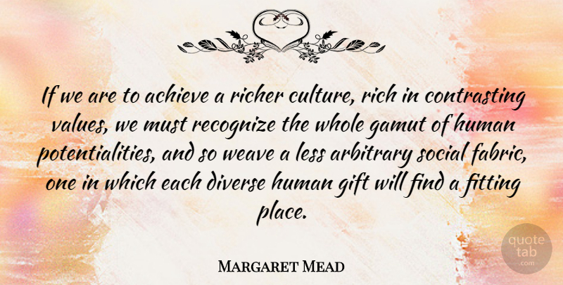 Margaret Mead Quote About Women, History, Diversity: If We Are To Achieve...