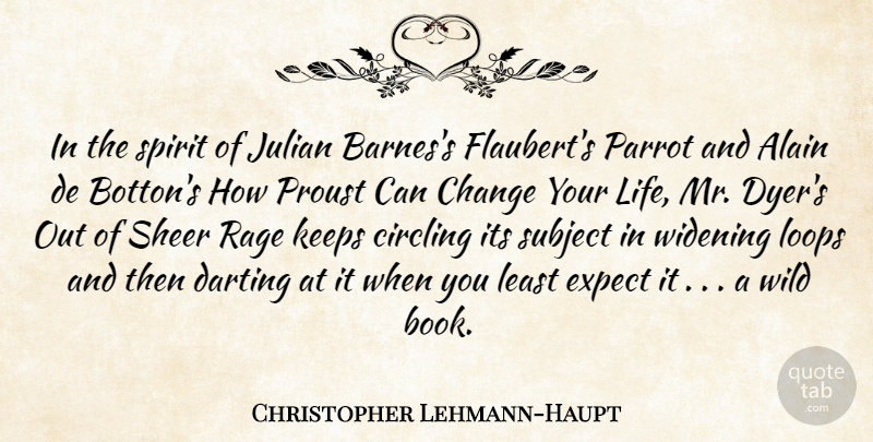 Christopher Lehmann-Haupt Quote About Book, Spirit, Proust: In The Spirit Of Julian...