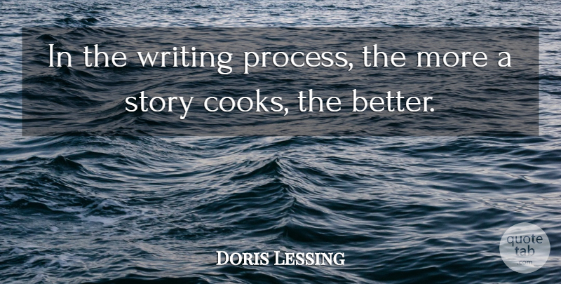 Doris Lessing Quote About Writing, Stories, Process: In The Writing Process The...
