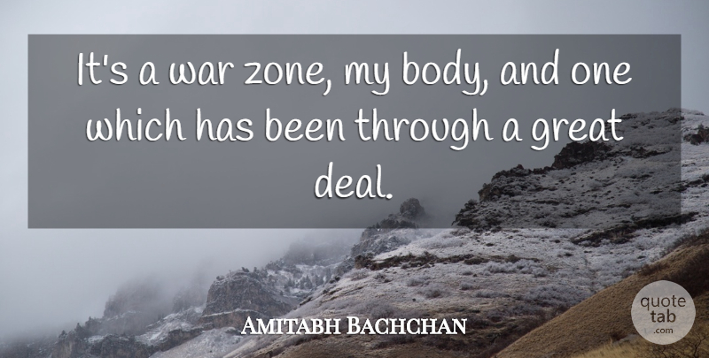 Amitabh Bachchan Quote About War, Body, Deals: Its A War Zone My...