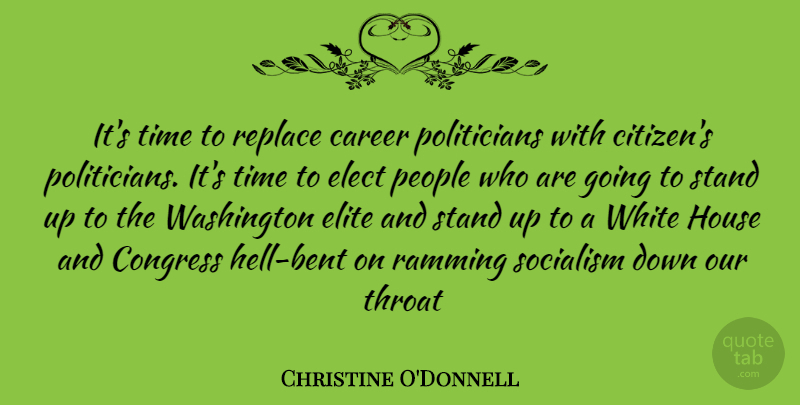 Christine O'Donnell Quote About Careers, White, People: Its Time To Replace Career...