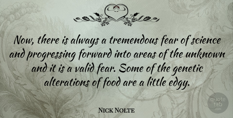 Nick Nolte Quote About Progress, Littles, Edginess: Now There Is Always A...