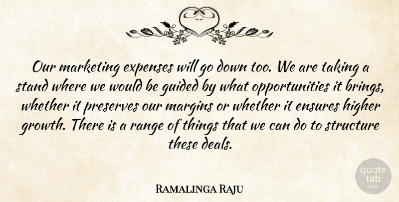 Ramalinga Raju Quote About Ensures, Expenses, Guided, Higher, Margins: Our Marketing Expenses Will Go...