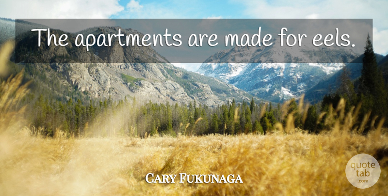 Cary Fukunaga Quote About Eels, Made, Apartment: The Apartments Are Made For...