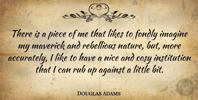 Douglas Adams Quote About Nice, Pieces, Littles: There Is A Piece Of...