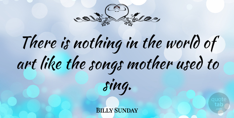 Billy Sunday Quote About Inspiring, Mothers Day, Mom: There Is Nothing In The...