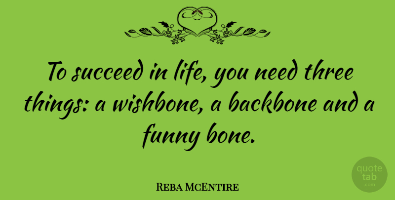 Reba McEntire Quote About Life, Success, Positivity: To Succeed In Life You...