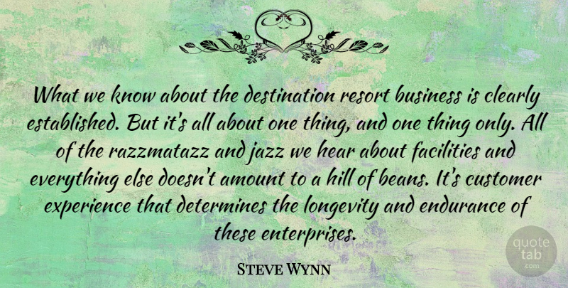 Steve Wynn Quote About Amount, Business, Clearly, Customer, Determines: What We Know About The...