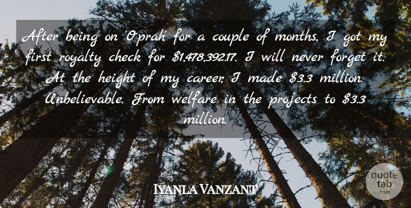 Iyanla Vanzant Quote About Check, Couple, Height, Projects, Royalty: After Being On Oprah For...