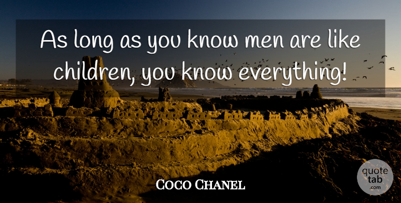 Coco Chanel Quote About Love, Inspirational, Girly: As Long As You Know...