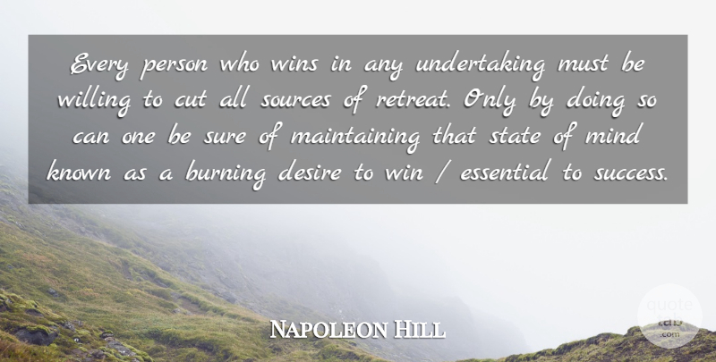 Napoleon Hill Quote About Inspirational, Motivational, Softball: Every Person Who Wins In...