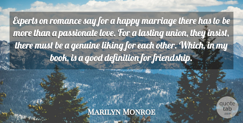 Marilyn Monroe Quote About Inspiring, Anniversary, Book: Experts On Romance Say For...