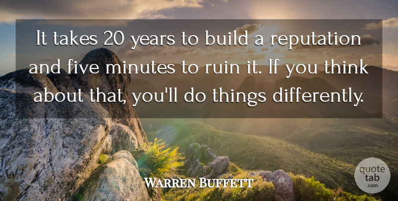 Warren Buffett Quote About Inspirational, Inspiring, Success: It Takes 20 Years To...