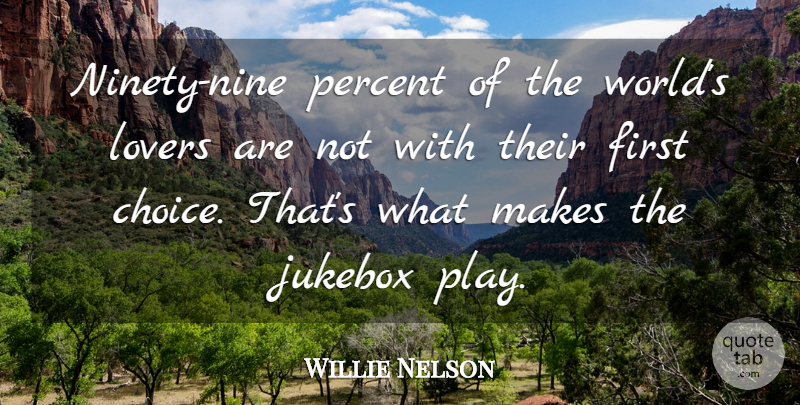 Willie Nelson Quote About Reality, Ninety Nine, Play: Ninety Nine Percent Of The...