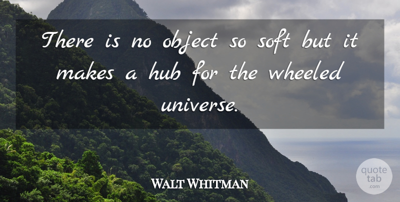 Walt Whitman Quote About Squash, Little Things, Objects: There Is No Object So...
