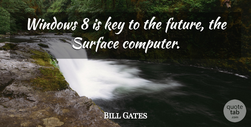 Bill Gates Quote About Keys, Computer, Window: Windows 8 Is Key To...