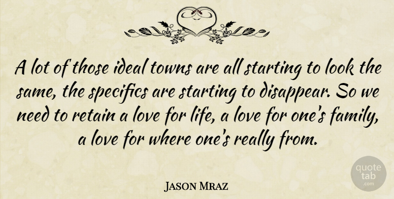 Jason Mraz Quote About Love Life, Needs, Looks: A Lot Of Those Ideal...