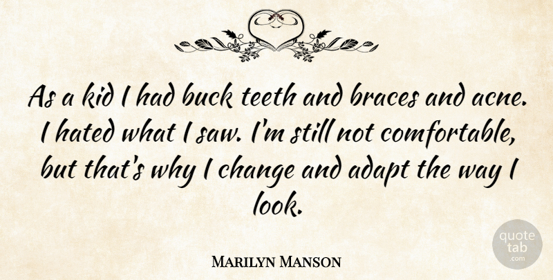 Marilyn Manson Quote About Kids, Looks, Bucks: As A Kid I Had...