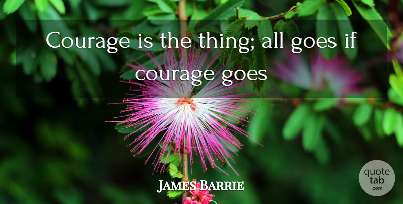 Joseph Addison Quote About Courage, Ifs: Courage Is The Thing All...
