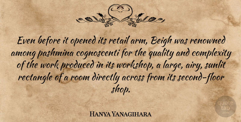 Hanya Yanagihara Quote About Across, Among, Complexity, Directly, Opened: Even Before It Opened Its...