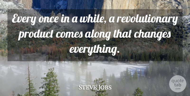 Steve Jobs Quote About Iphone, Revolutionary, Products: Every Once In A While...