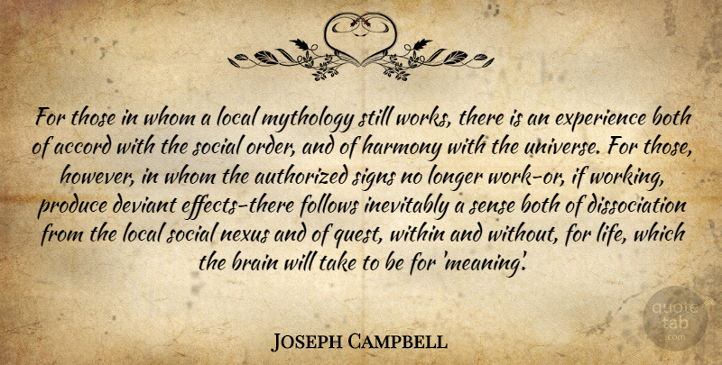 Joseph Campbell Quote About Order, Brain, Quests: For Those In Whom A...