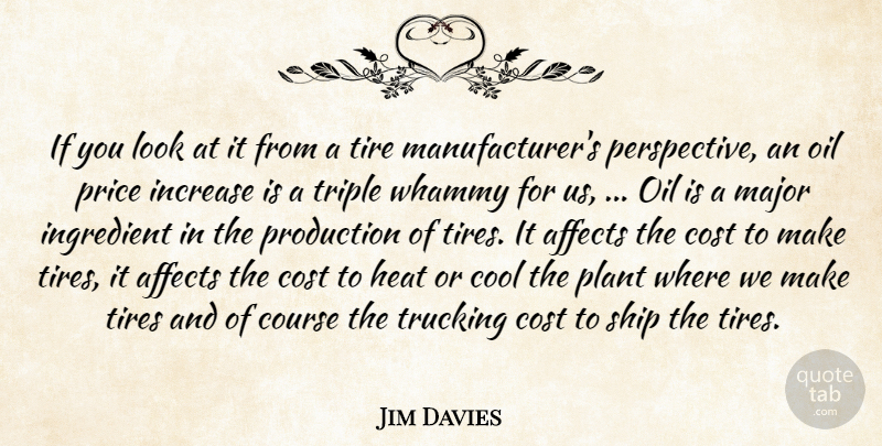 Jim Davies Quote About Affects, Cool, Cost, Course, Heat: If You Look At It...