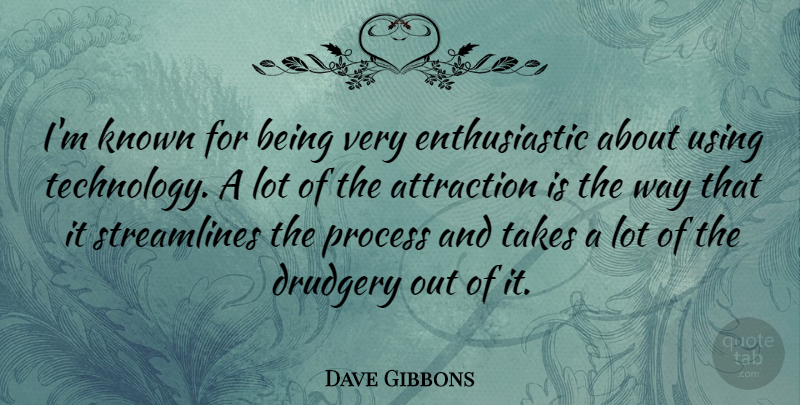 Dave Gibbons Quote About Technology, Way, Process: Im Known For Being Very...