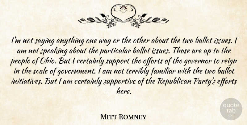 Mitt Romney Quote About Crazy, Party, Government: Im Not Saying Anything One...