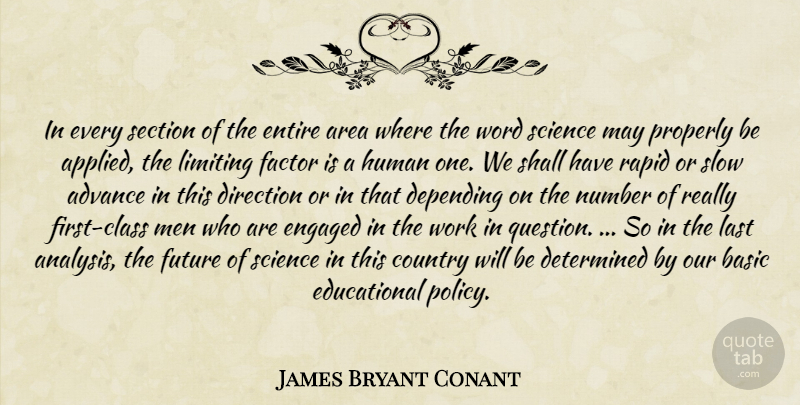 James Bryant Conant Quote About Country, Educational, Science: In Every Section Of The...