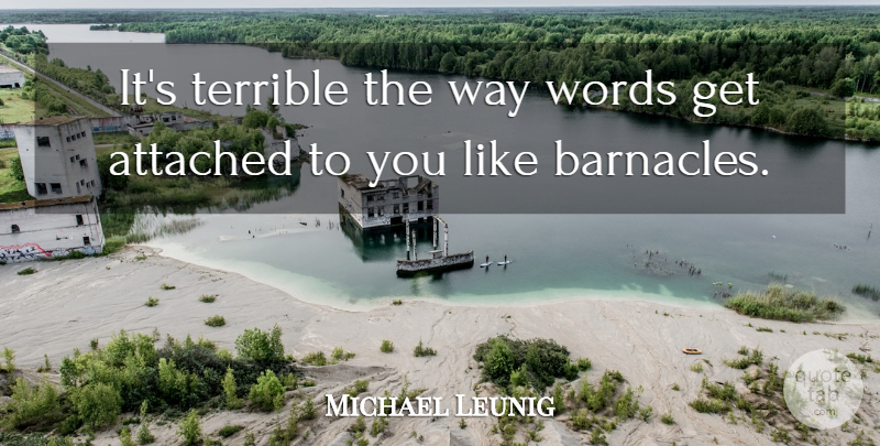 Michael Leunig Quote About undefined: Its Terrible The Way Words...