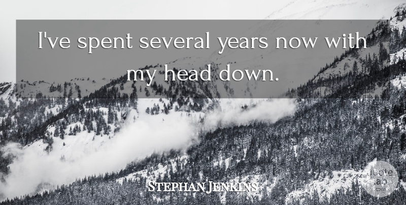 Stephan Jenkins Quote About Years: Ive Spent Several Years Now...