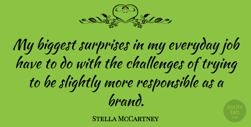 Stella McCartney Quote About Jobs, Challenges, Everyday: My Biggest Surprises In My...
