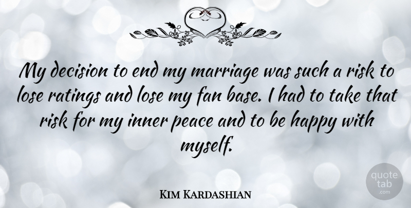 Kim Kardashian Quote About Life, Success, Decision: My Decision To End My...