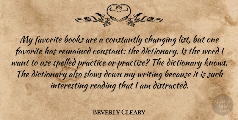 Beverly Cleary Quote About Book, Reading, Writing: My Favorite Books Are A...