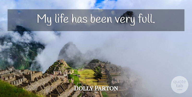Dolly Parton Quote About Has Beens: My Life Has Been Very...