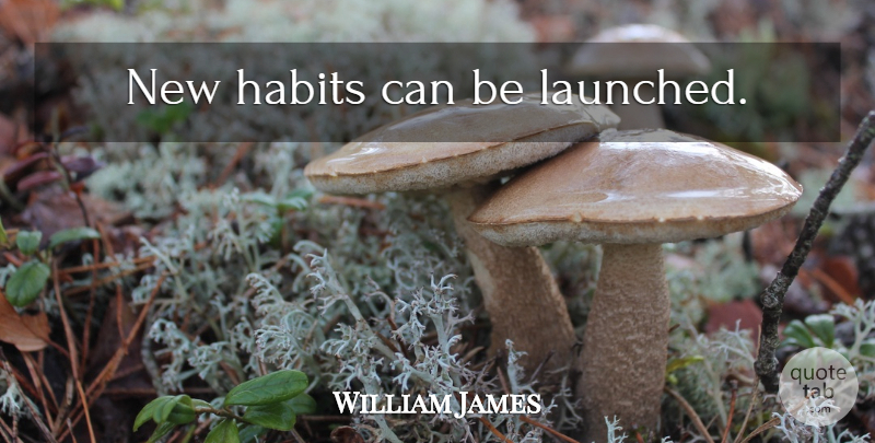 William James Quote About Habit, New Habits: New Habits Can Be Launched...