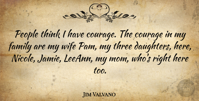 Jim Valvano Quote About Basketball, Mom, Daughter: People Think I Have Courage...