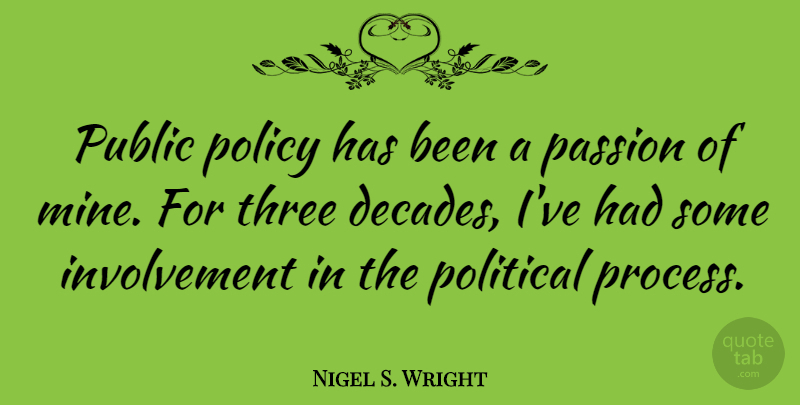 Nigel S. Wright Quote About Policy, Public, Three: Public Policy Has Been A...