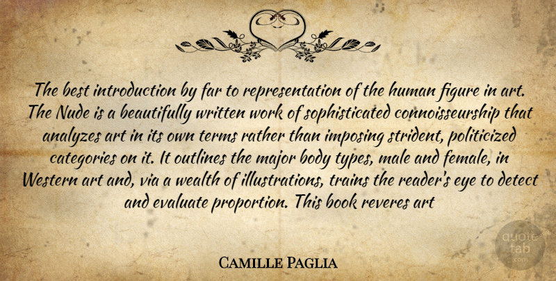 Camille Paglia Quote About Art, Book, Eye: The Best Introduction By Far...
