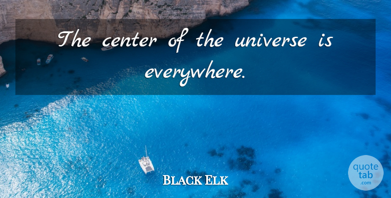 Black Elk Quote About Center Of The Universe, Universe: The Center Of The Universe...