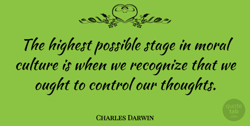 Charles Darwin Quote About Inspirational, Love Life, Hypnosis: The Highest Possible Stage In...