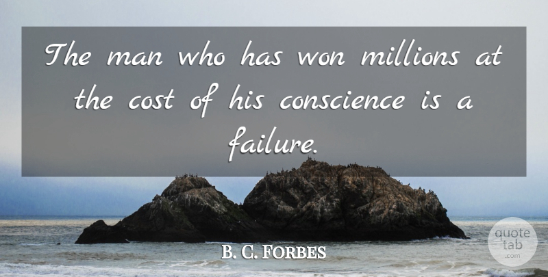 B. C. Forbes Quote About Men, Greed, Cost: The Man Who Has Won...