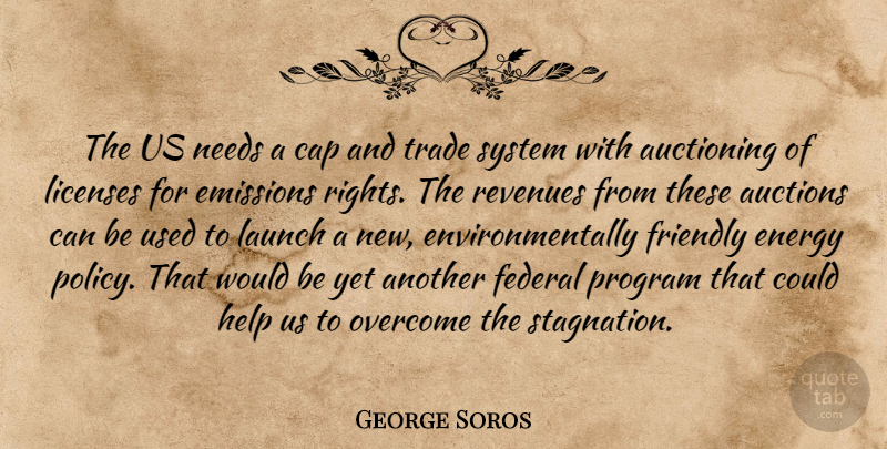 George Soros Quote About Rights, Friendly, Auctions: The Us Needs A Cap...